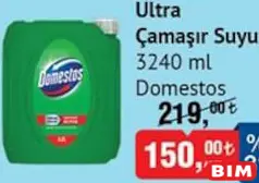 DOMESTOS ULTRA ÇAMAŞIR SUYU 3240 ML fiyat ve kampanya bilgisi